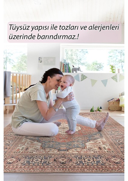 Saint-Priest Eskitme Lacivert Polyester Dikdörtgen Modern Desenli Pamuk Makinada Yıkanabilir Hav Toz Vermez Leke Tutmayan Kaymaz Taban Dijital Makine Baskı Salon Yolluk Mutfak Halı modelleri
