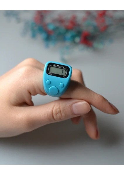 Mini Işıklı Zikirmatik Açık Mavi modelleri