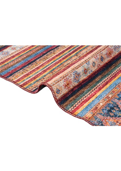 Tilburg Etnik Bordo Polyester Dikdörtgen Modern Desenli Pamuk Makinada Yıkanabilir Hav Toz Vermez Leke Tutmayan Kaymaz Taban Dijital Makine Baskı Salon Yolluk Mutfak Halı fiyatları