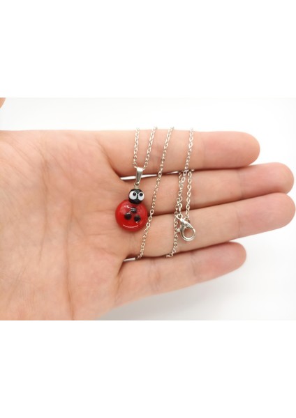 Uğur Böceği Kolye Murano Cam El Yapımı fiyatları