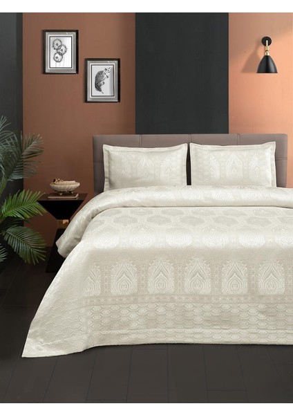 Jakarlı Grena Yatak Örtüsü Seti