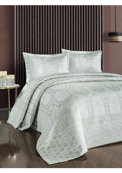 Jakarlı Grena Yatak Örtüsü Seti indirimleri