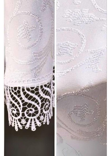 Güpürlü Kdk Yuvarlak Masa Örtüsü fırsatları