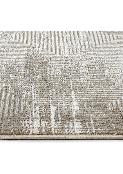 Annika Modern Gri Mikrofiber Dikdörtgen Modern Desenli Akrilik Hav Vermeyen Leke Tutmayan Kolay Temizlenen Yumuşak Makine Salon Yolluk Mutfak Halı