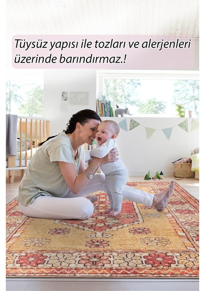 Saint-Paul Çerçeveli Kırmızı Polyester Dikdörtgen Modern Desenli Pamuk Makinada Yıkanabilir Hav Toz Vermez Leke Tutmayan Kaymaz Taban Dijital Makine Baskı Salon Yolluk Mutfak Halı modelleri