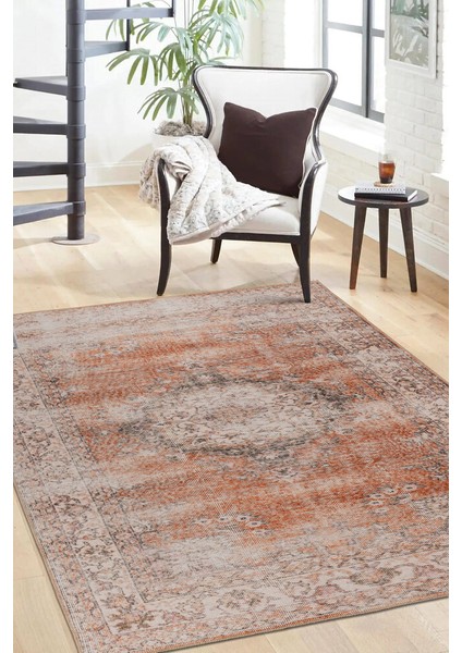 Zlatni Rat Eskitme Kırmızı Polyester Dikdörtgen Modern Desenli Pamuk Makinada Yıkanabilir Hav Toz Vermez Leke Tutmayan Kaymaz Taban Dijital Makine Baskı Salon Yolluk Mutfak Halı