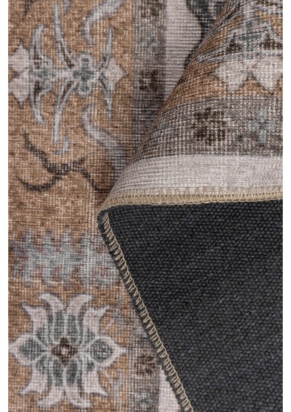 ile Aux Cerfs Eskitme Krem Polyester Dikdörtgen Modern Desenli Pamuk Makinada Yıkanabilir Hav Toz Vermez Leke Tutmayan Kaymaz Taban Dijital Makine Baskı Salon Yolluk Mutfak Halı fırsatları