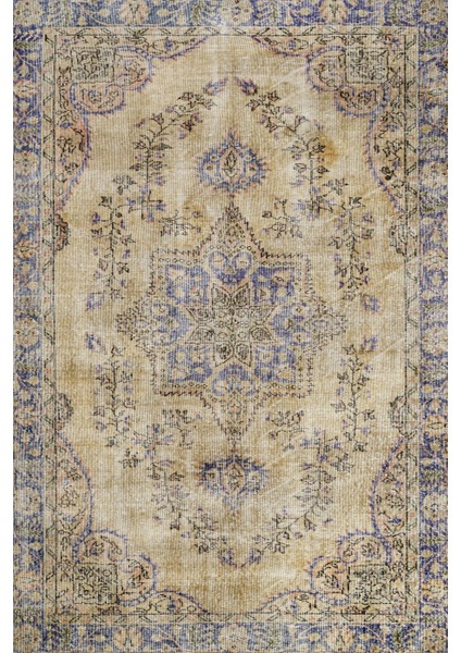 Lacivert Klasik Etnik Modern Desenli Pamuk Makinada Yıkanabilir Hav Toz Vermez Leke Tutmayan Kaymaz Taban Dijital Makine Baskı Salon Yolluk Mutfak Halı