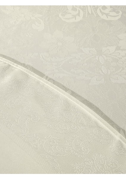 Masa Örtüsü Jakarlı Sıvı Geçirmez Dore Oval