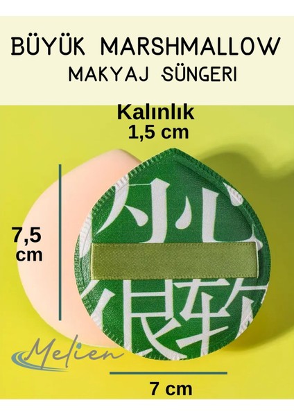 Yumuşak Kore Büyük Marshmallow Fondöten Bb cc Kapatıcı Pudra Makyaj Süngeri Seti indirimleri