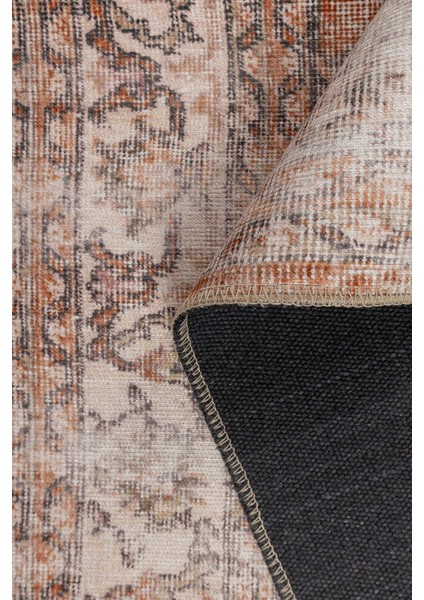 Zlatni Rat Eskitme Kırmızı Polyester Daire Modern Desenli Pamuk Makinada Yıkanabilir Hav Toz Vermez Leke Tutmayan Kaymaz Taban Dijital Makine Baskı Salon Yolluk Mutfak Halı fırsatları