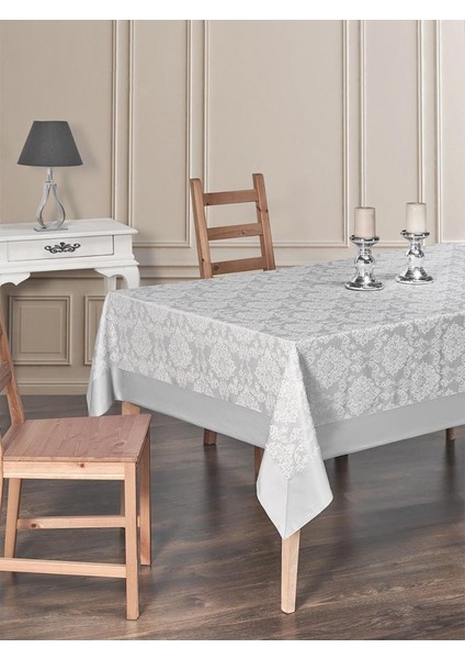 Bordürlü Damask Coton Masa Örtüsü fiyatları