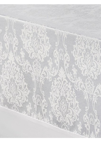 Bordürlü Damask Coton Masa Örtüsü