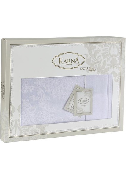 Bordürlü Damask Coton Masa Örtüsü