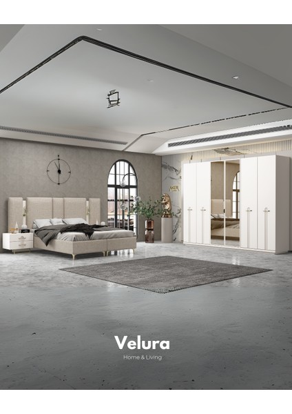 Olimpos Yatak Odası Takımı (Dolap + Şifonyer + Komodin + Karyola)