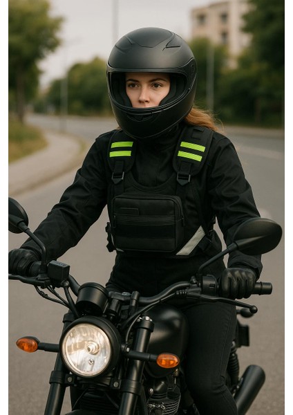 Reflektörlü Motorcu Göğüs Çantası – Su Geçirmez, Çok Cepli Yeni Nesil fiyatları