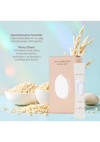 Salsarang Rice Balance Cleanser Peeling Etkili Gözenek Temizleyici 4ml x 20PCS modelleri