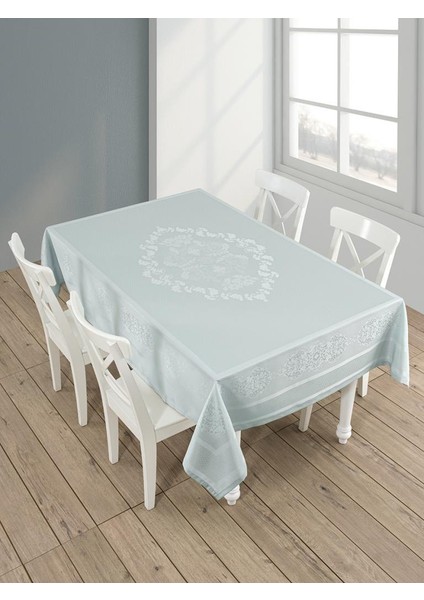 Pano Jakarlı Caramel Dikdörtgen Masa Örtüsü