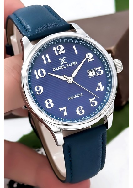 Deri Kordon Gümüş Renk Çelik Kasa Takvimli Erkek Kol Saati Bileklik Hediyeli ZMDK1170 modelleri