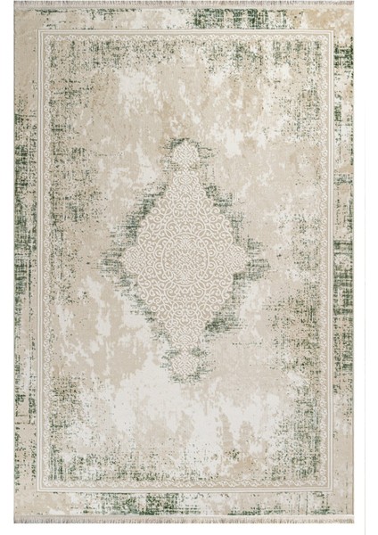 Iman Klasik Bej Akrilik Dikdörtgen Modern Desenli Akrilik Hav Vermeyen Leke Tutmayan Kolay Temizlenen Yumuşak Makine Salon Yolluk Mutfak Halı