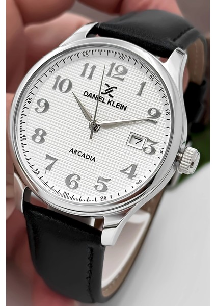 Siyah Deri Kordon Rose Renk Çelik Kasa Takvimli Erkek Kol Saati Bileklik Hediyeli ZMDK1170