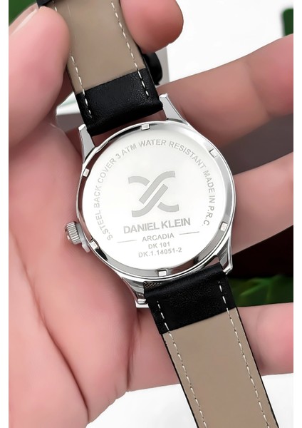Siyah Deri Kordon Rose Renk Çelik Kasa Takvimli Erkek Kol Saati Bileklik Hediyeli ZMDK1170 indirimleri