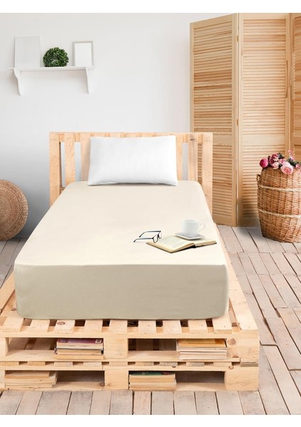 Düz Lastikli Tek Kişilik Percale Çarşaf