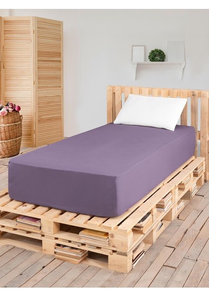 Düz Lastikli Tek Kişilik Percale Çarşaf