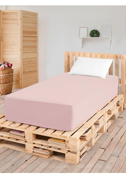 Düz Lastikli Tek Kişilik Percale Çarşaf