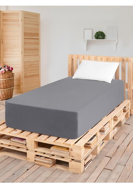 Düz Lastikli Tek Kişilik Percale Çarşaf