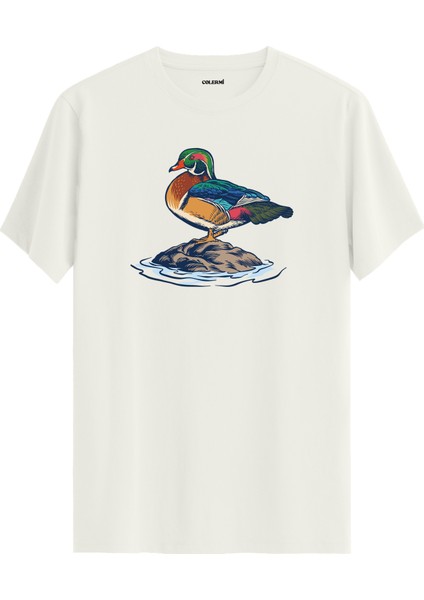 Ördek Tasarım Doğa Temalı %100 Pamuk Premium Kumaş Konforlu Tişört