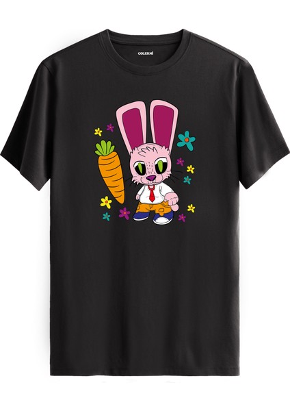 Elektrik Gücü Karakter Baskı %100 Pamuk Premium Kumaş Tişört