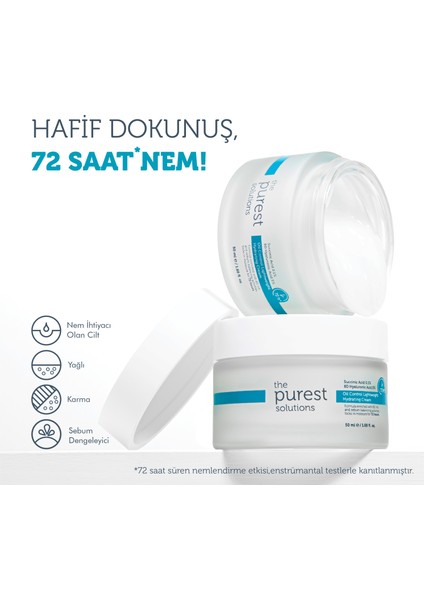 72 Saat Etkili Sebum Dengeleyici Su Bazlı Günlük Nemlendirici Krem fiyatları