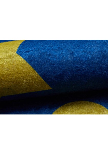 Hefei Figürlü Mavi Polyester Dikdörtgen Modern Desenli Pamuk Makinada Yıkanabilir Hav Toz Vermez Leke Tutmayan Kaymaz Taban Dijital Makine Baskı Salon Yolluk Mutfak Halı fırsatları