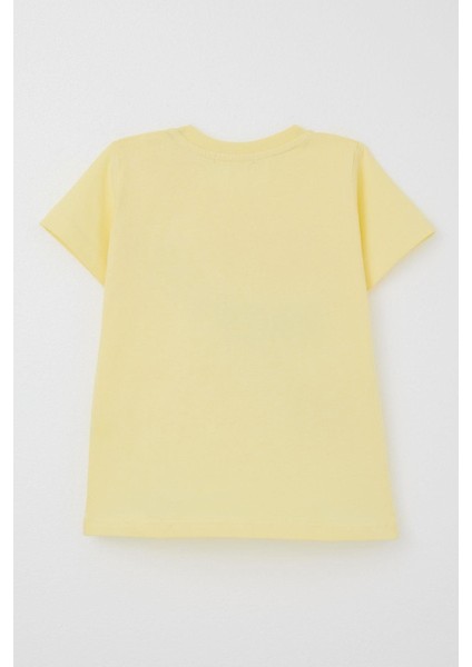 Erkek Çocuk Tişört Yarış Temalı Yazı Baskılı Cepli 2-6 Yaş, Sarı indirimleri