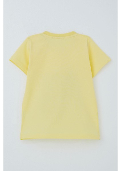 Erkek Çocuk Tişört Güçlü Dinozor Baskılı 1.5-5 Yaş, Sarı modelleri