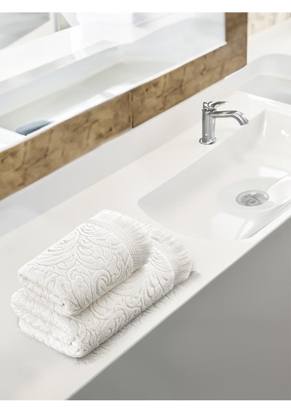 Pamuk Dokulu 2’li Havlu Takımı 50X90