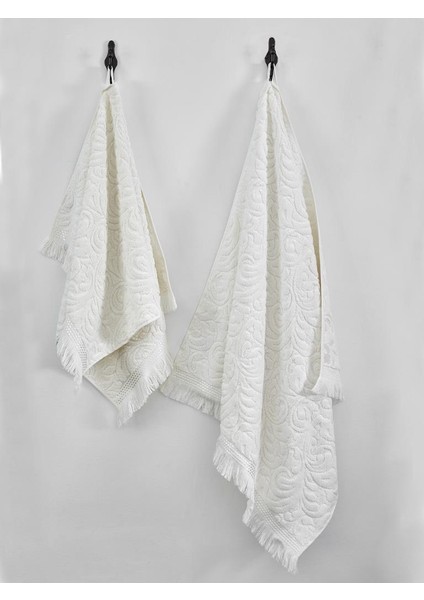 Pamuk Dokulu 2’li Havlu Takımı 50X90