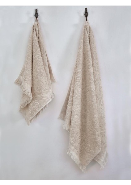 Pamuk Dokulu 2’li Havlu Takımı 50X90