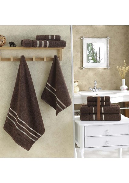 Bale 4'lü Pamuk Havlu Seti