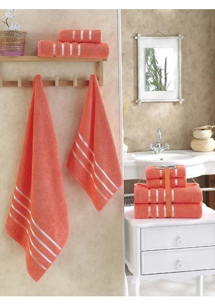 Bale 4'lü Pamuk Havlu Seti modelleri