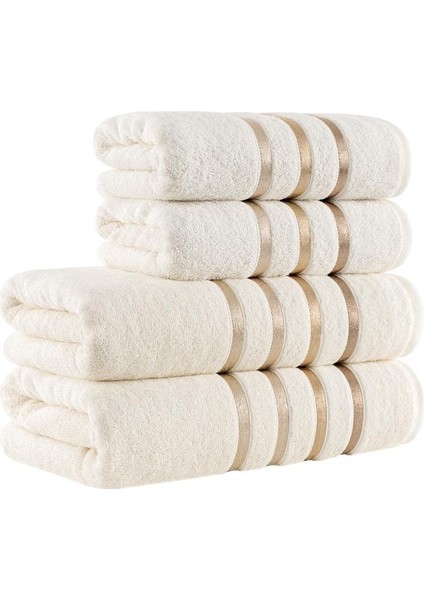 Bale 4'lü Pamuk Havlu Seti