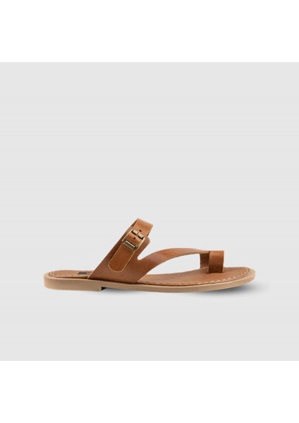 Kadın Düz Sandalet [060129], Taba, 37