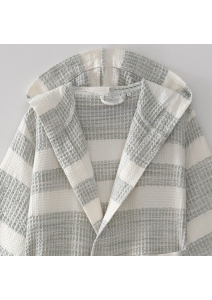 Ikra Peştemal Kadın Bornoz %100 Organik Pamuk Jakarlı Haki fiyatları