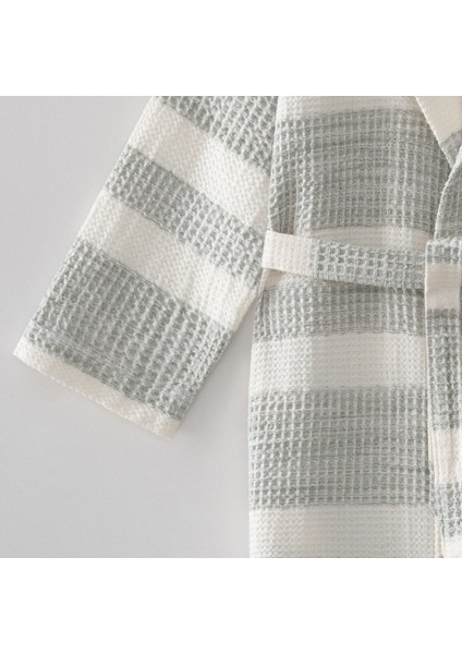 Ikra Peştemal Kadın Bornoz %100 Organik Pamuk Jakarlı Haki fırsatları