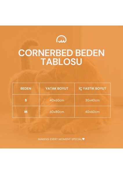 CornerBed Vanilla Cream Ortopedik Kedi Ve Köpek Yatağı indirimleri
