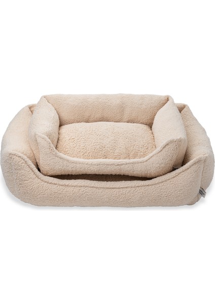 CornerBed Vanilla Cream Ortopedik Kedi Ve Köpek Yatağı
