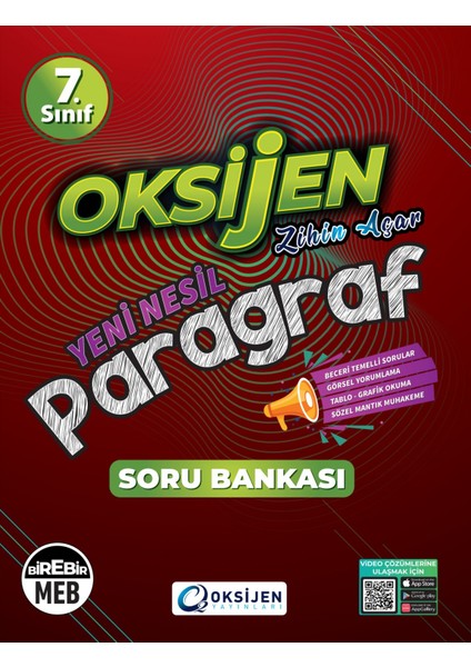 Oksijen 7. Sınıf Paragraf Soru Bankası