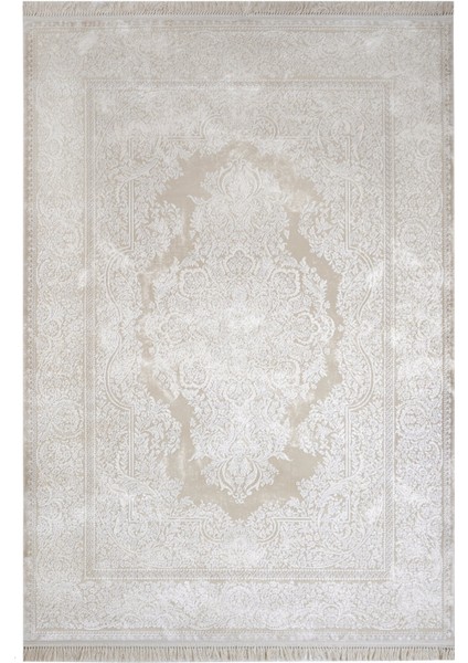 Klasik Krem Akrilik Dikdörtgen Modern Desenli Akrilik Hav Vermeyen Leke Tutmayan Kolay Temizlenen Yumuşak Makine Salon Yolluk Mutfak Halı