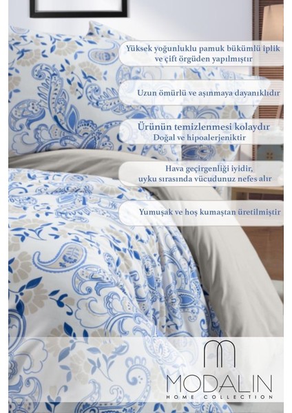 Çift Kişilik Nevresim Takımı 4 Parça Hürrem Çok Renkli - 200X220 fırsatları